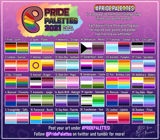 Pride Palettes 2021 Pride Palettes 2021