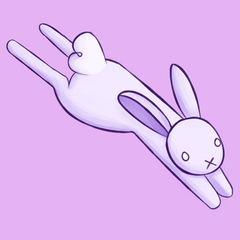 Purple Bunny Sticker Purple Bunny Sticker