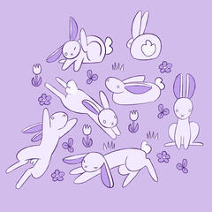 Bunny Doodles Full Sheet