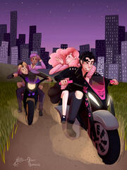 Motorcycle Chase Concept Art Motorcycle Chase Concept Art