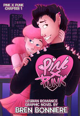 Original concept art and postcard design for Pink x Punk