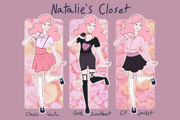 Natalie's outfit designs